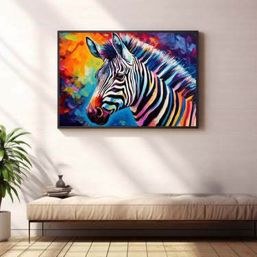 Peinture Zèbre Multicolore
